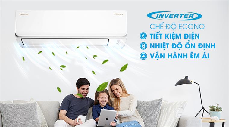 Ưu điểm của điều hoà Inverter