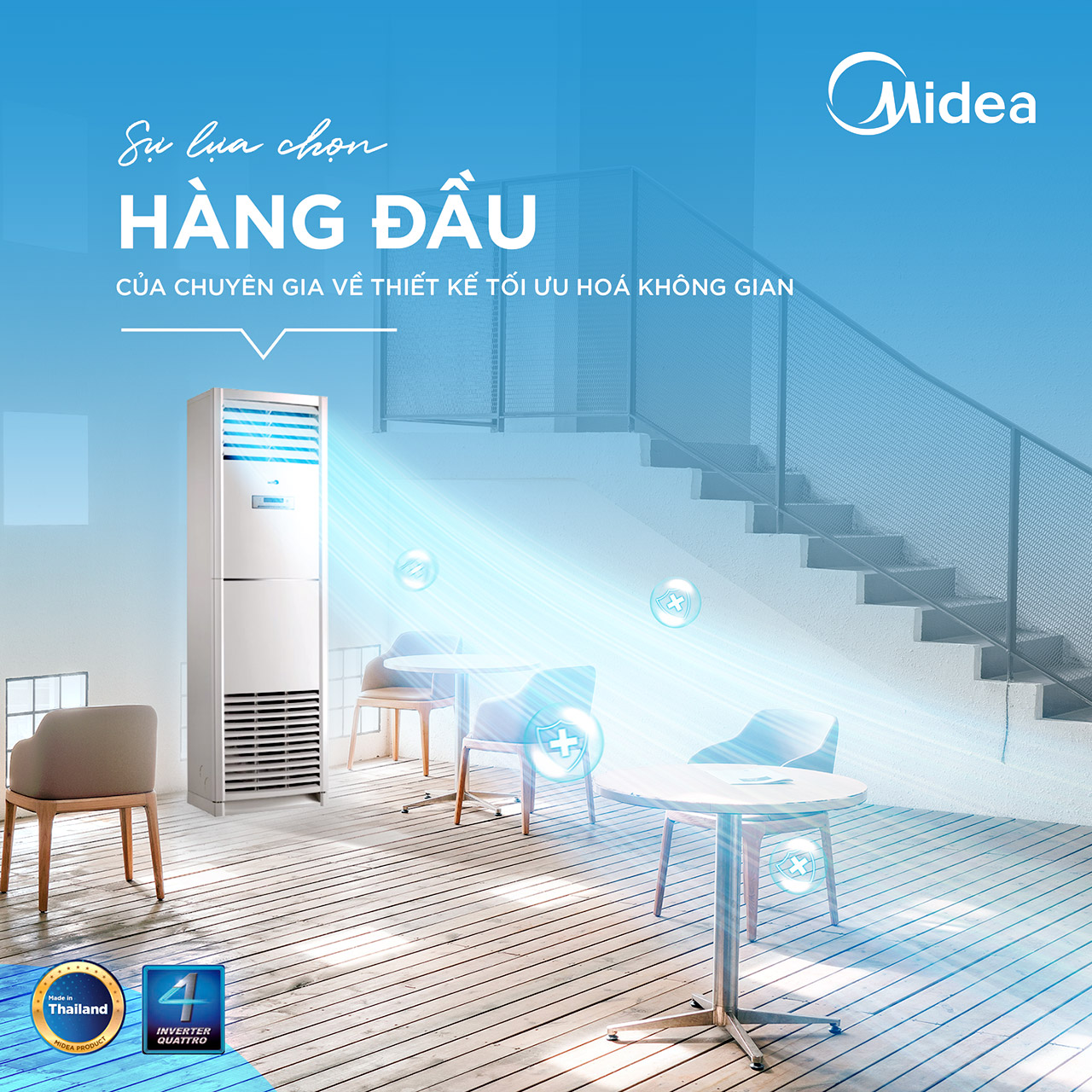 Đôi nét về điều hòa tủ đứng Midea