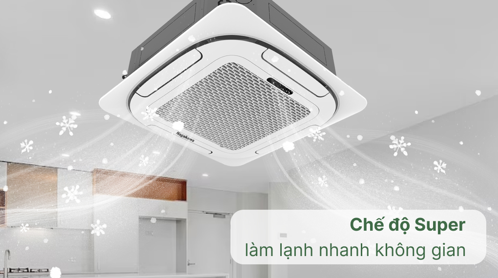 Ưu điểm của điều hòa âm trần Nagakawa - làm lạnh nhanh