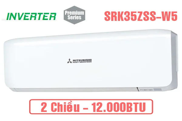 Điều hòa Mitsubishi Heavy 2 chiều inverter 12000BTU SRK/SRC 35ZSS-W5