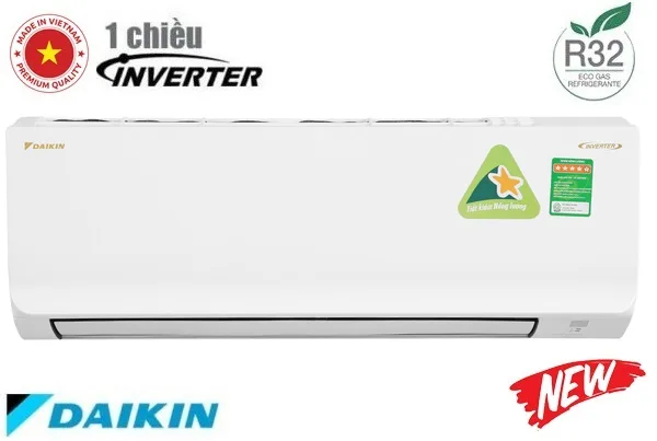 Điều hòa Daikin 9000 Btu 1 chiều inverter FTKC25UAVMV