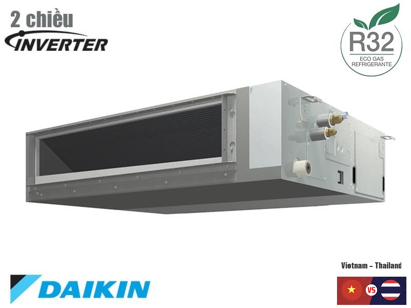 Điều hòa âm trần nối ống gió 24000BTU DAIKIN 2 chiều INVERTER