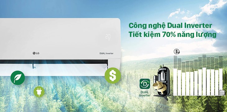 Điều hòa LG - Công nghệ làm lạnh nhanh Dual Cool