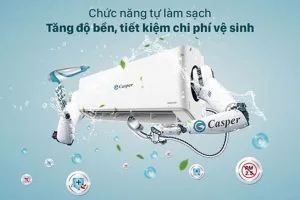 Một số dòng điều hoà, máy lạnh Casper tiết kiệm điện, giá tốt