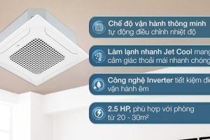 Tiết kiệm điện với điều hoà âm trần nối ống gió