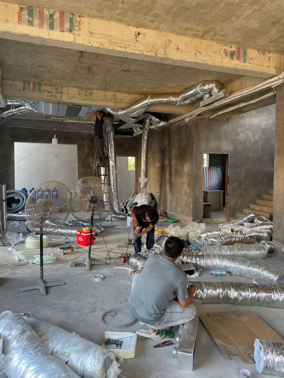 Lắp đặt điều hoà trung tâm VRV  Biệt thự Ninh Bình
