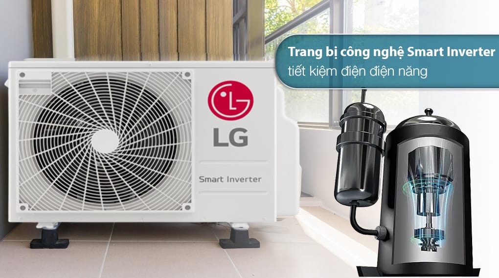 Dàn nóng Multi Inverter LG 2.5 HP A3UQ24GFD0 - Công nghệ tiết kiệm điện Dàn nóng Multi Inverter LG 2.5 HP A3UQ24GFD0 - Công nghệ tiết kiệm điện