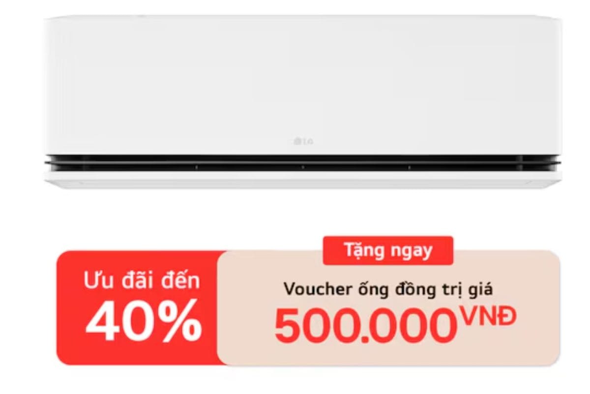 Điều hòa LG DUALCOOL AI Air ưu đãi đến 40%