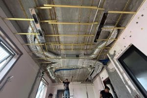 Lắp đặt điều hoà multi âm trần nối ống gió Daikin và Lg