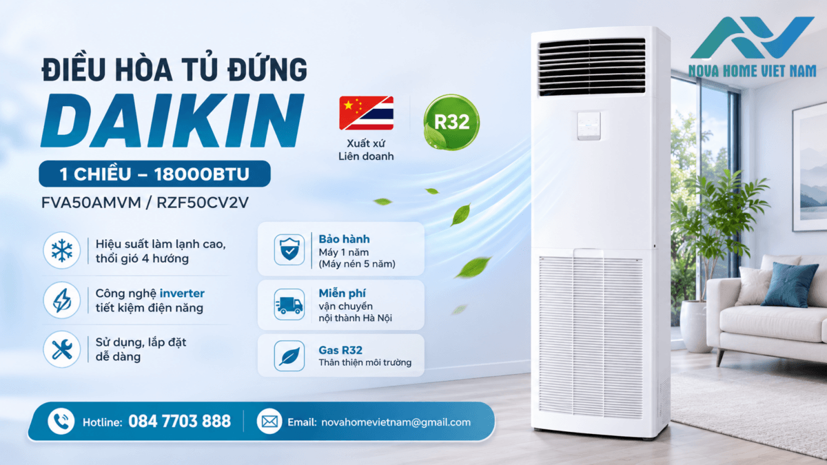 Điều hòa tủ đứng là gì? Có gì khác so với quạt điều hoà