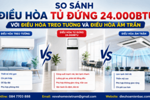 Giá điều hòa tủ đứng Panasonic 24000BTU? Máy 24000BTU dùng cho phòng bao nhiêu m2?